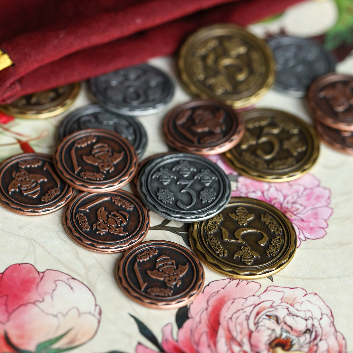 Botany Floral Dragons: Metal Coins (Preorder - Ships December 2026)