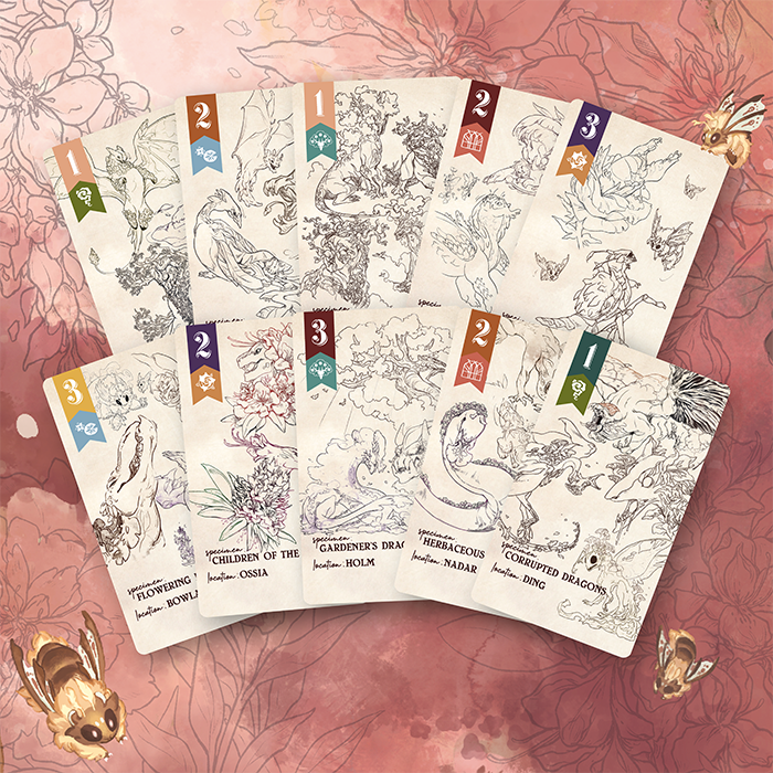Botany Floral Dragons: Skillful Sketches Mini Expansion (Preorder - Ships December 2026)