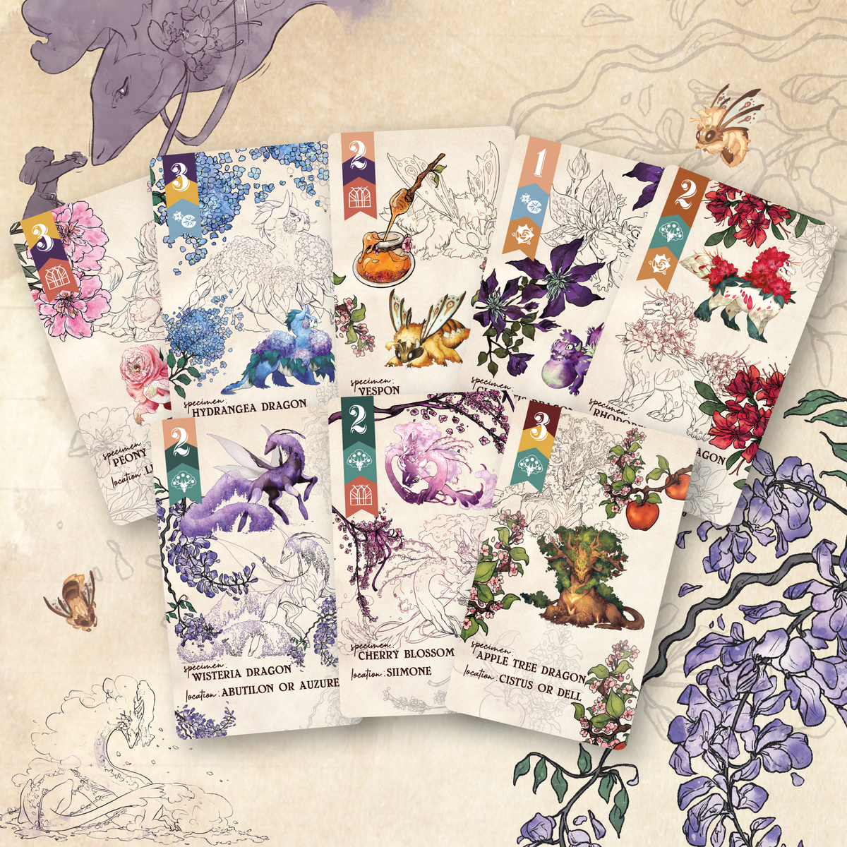 Botany Floral Dragons: Bountiful Blossoms Mini Expansion (Preorder - Ships December 2026)