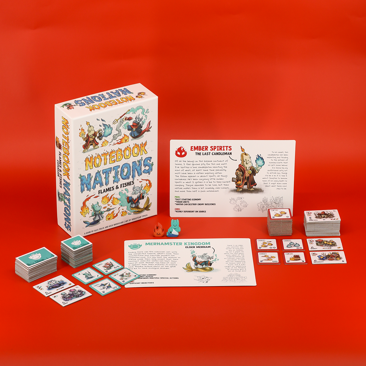 Notebook Nations: Flames and Fishes Expansion
